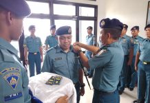 Upacara kenaikan Pangkat Bintara Lanal Mamuju