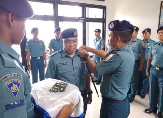 Upacara kenaikan Pangkat Bintara Lanal Mamuju