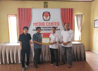 KPU Polman, Apresiasi Penyelenggara Adhoc Pemilu 2019