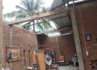 Angin Kencang” Atap Rumah Warga Rusak