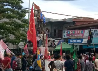 SPR Majene,”Aksi : Tolak RUU Omnibus Law