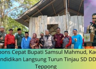 Respons Cepat Bupati Samsul Mahmud, Kadis Pendidikan Langsung Turun Tinjau SD DDI Teppong